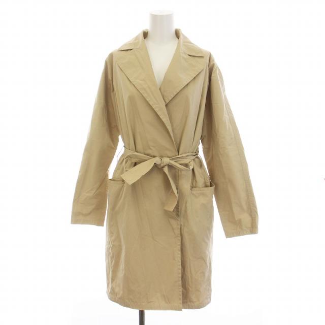 【中古】マッキントッシュ MACKINTOSH ナイロンコート ロング アウター 32 S ベージュ /YM レディースの通販は 5,418円