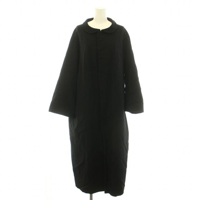 Y's ブラックウールコート レディース】Y's for living ノーカラー