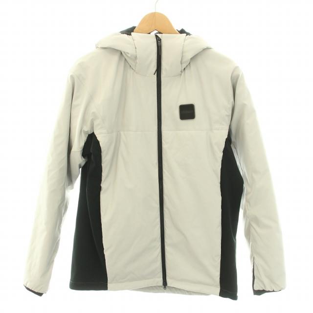 【中古】ブリーフィング BRIEFING WARMDART PADDED PARKA 中綿ジャケット アウター フード M グレー 黒 メンズの通販は