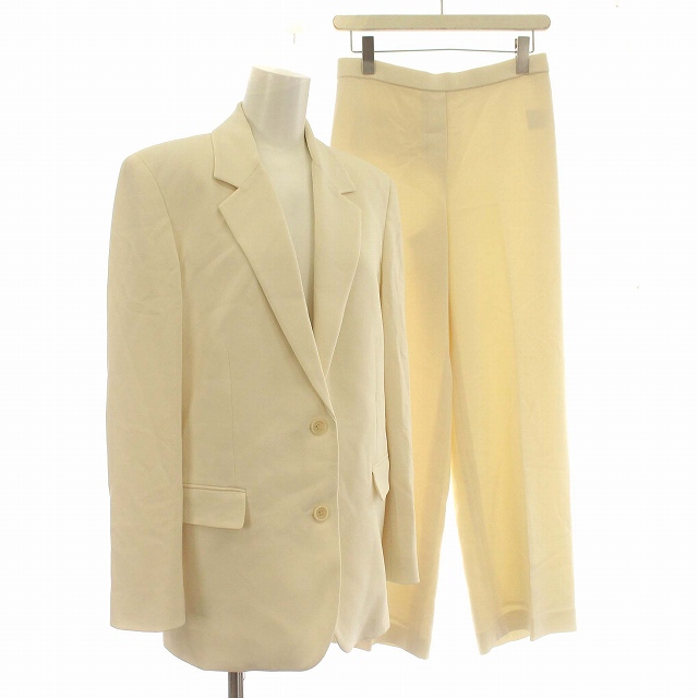 【中古】セオリー Theory 23AW SLIM TAILOR JKT スーツ セットアップ パンツ ジャケット 2 M アイボリー