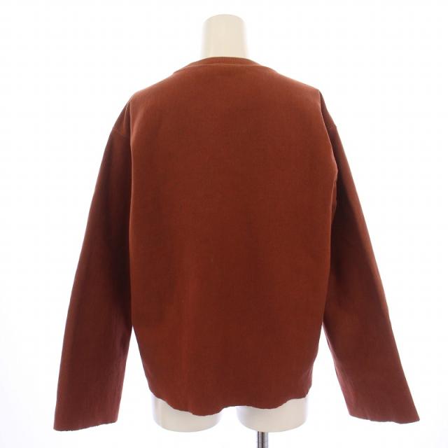 【中古】オーラリー AURALEE SUPER MILLED SWEAT CUT-OFF P スウェット トレーナー プルオーバー 長袖 0 レディース スウェット・プルオーバー