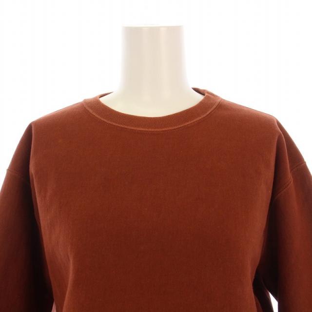 【中古】オーラリー AURALEE SUPER MILLED SWEAT CUT-OFF P スウェット トレーナー プルオーバー 長袖 0 レディース スウェット・プルオーバー