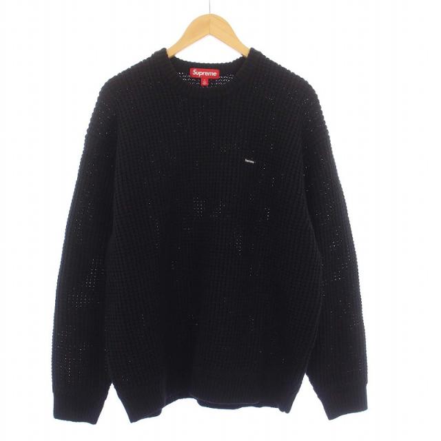 【中古】シュプリーム SUPREME 24AW Waffle Small Box Sweater ワッフルスモールボックスセーター ニット 長袖 L 黒の通販は 21,312円