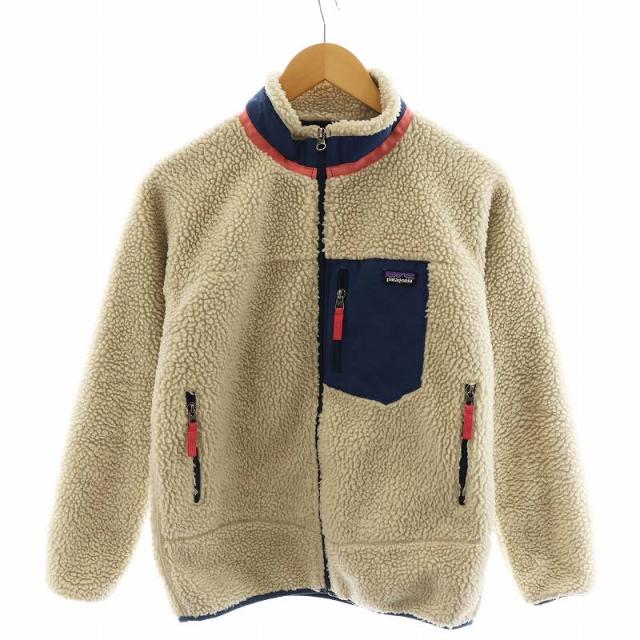 【中古】パタゴニア Patagonia 19AW キッズ レトロX フリースジャケット 14 ベージュ ピンク 青 ブルー 65625の通販は 8,624円