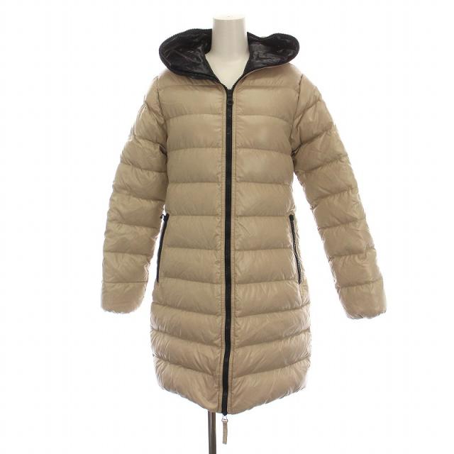 【中古】デュベティカ DUVETICA ACE アチェ ダウンジャケット ダウンコート ジップアップ ナイロン 40 ベージュの通販は