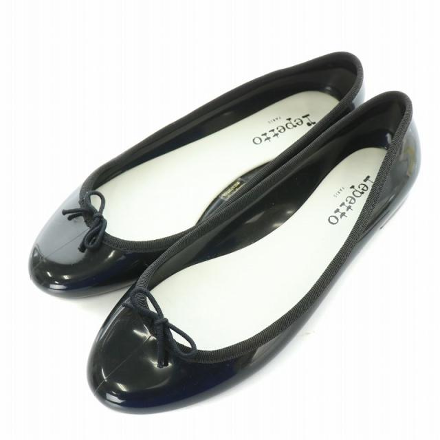 大人気⭐️ レペット バレエシューズ 革 レースアップ 黒 【36