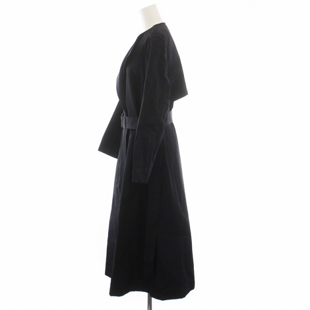 【中古】ブレンへイム BLENHEIM シャンブレーロングトレンチコート アウター M 紺 U237-001 /YM レディースの通販は