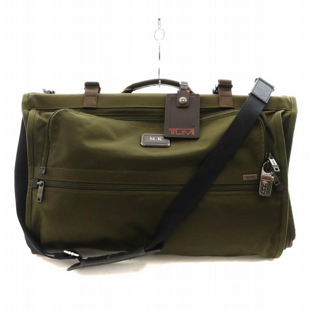 【中古】トゥミ TUMI ガーメントバッグ ショルダーバッグ カーキ /AN31 ●D メンズ