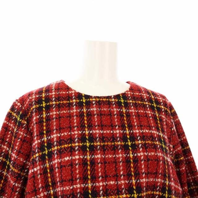 中古】45R 45rpm フロートタータンチェックワンピース 長袖 ロング 0