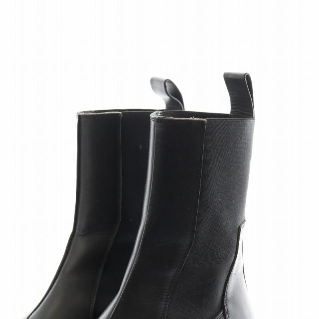 【中古】リックオウエンス Rick Owens Beatle Ballast Boots サイドゴアブーツ ショートブーツ レザー 38 黒 ●D 中古】リックオウエンス Rick Owens Beatle Ballast Boots サイドゴア