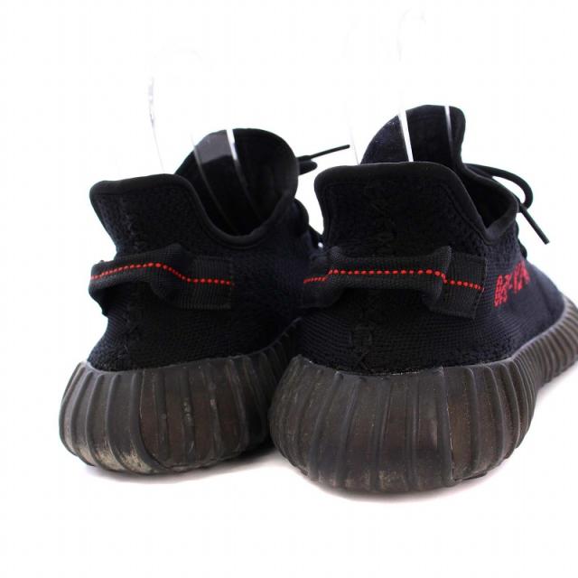 【中古】adidas YEEZY Boost 350 V2 Core Black/Red イージー ブースト350V2 スニーカー US9.5 27.5cm CP9652