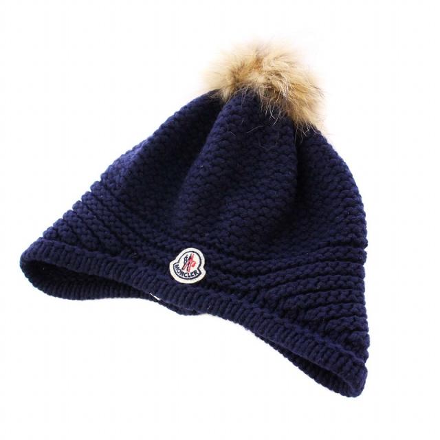 MONCLER ニット帽 ネイビー MONCLER 【並行輸入品】モンクレール ニット帽 レディース ニット