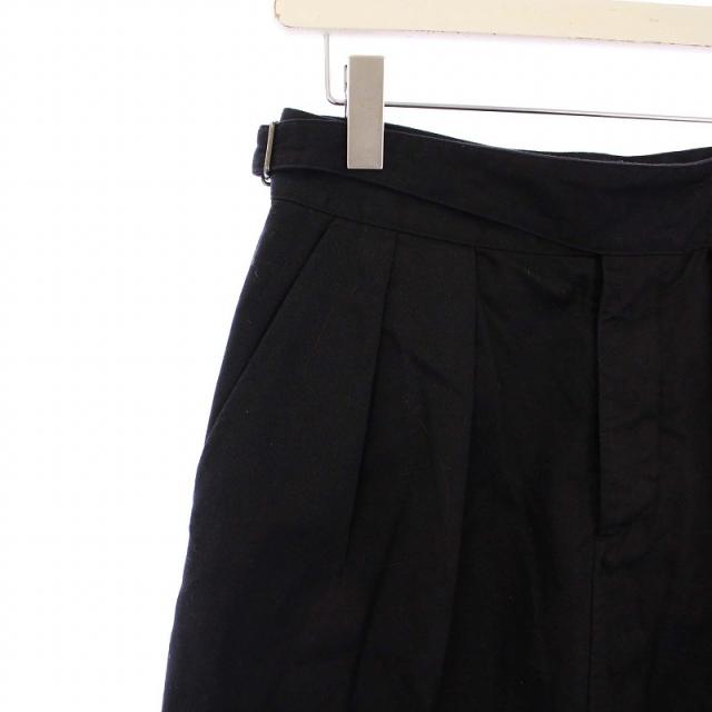 中古】マーガレットハウエル MHL. ロングスカート タック 2 ブラック