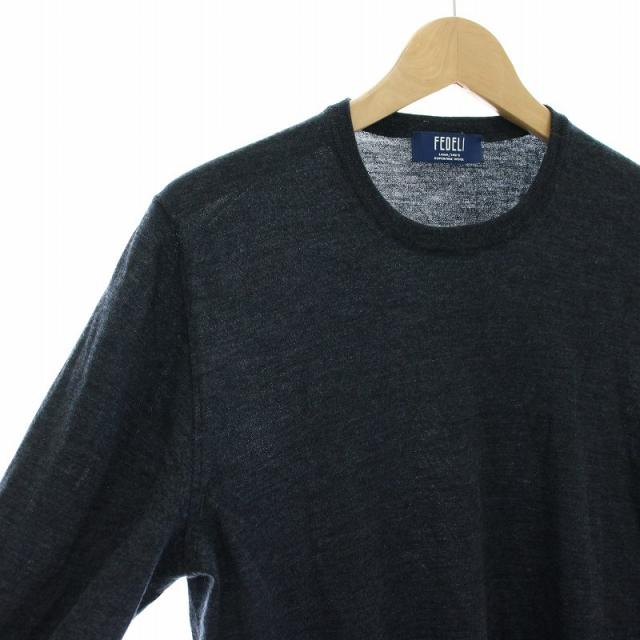 中古】フェデリ fedeli LANA 140 ニット セーター クルーネック 長袖