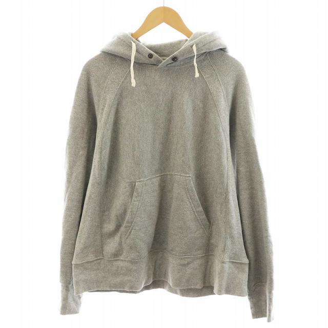 【中古】エンジニアードガーメンツ Hoodie Sweat Parka パーカー プルオーバー コットン S グレー