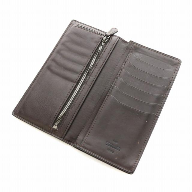 ベルルッティ ブラウン 二つ折り 長財布 小銭入れ レザー ベルルッティ