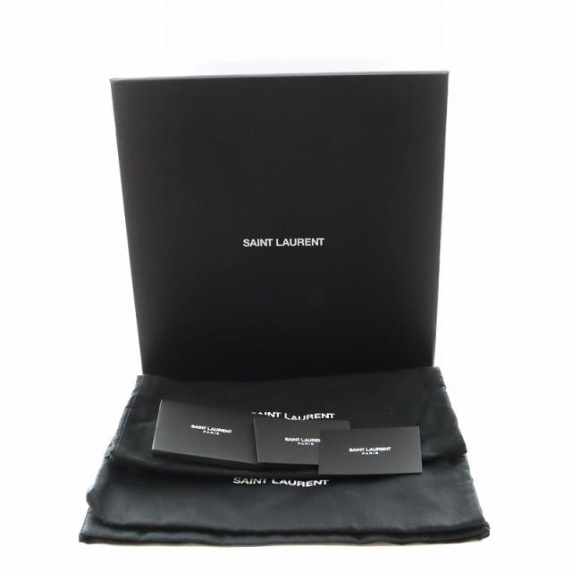 中古】サンローラン パリ ショートブーツ ポインテッドトゥ チャンキー