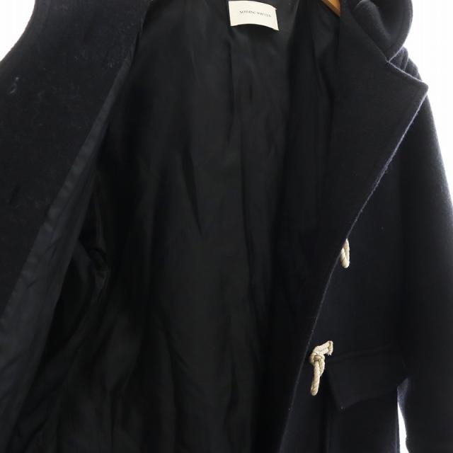 【中古】ナッシングリトゥン NOTHING WRITTEN ダッフルコート ロング丈 ウール アウター S 紺 ネイビー NW24FW-1026 中古】ナッシングリトゥン NOTHING WRITTEN ダッフルコート ロング丈