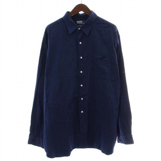 90s ラルフローレン MARLOWE 長袖シャツ 無地 シルク ブラック L 90s ラルフローレン MARLOWE 長袖シャツ 無地 シルク ブラック L 90s