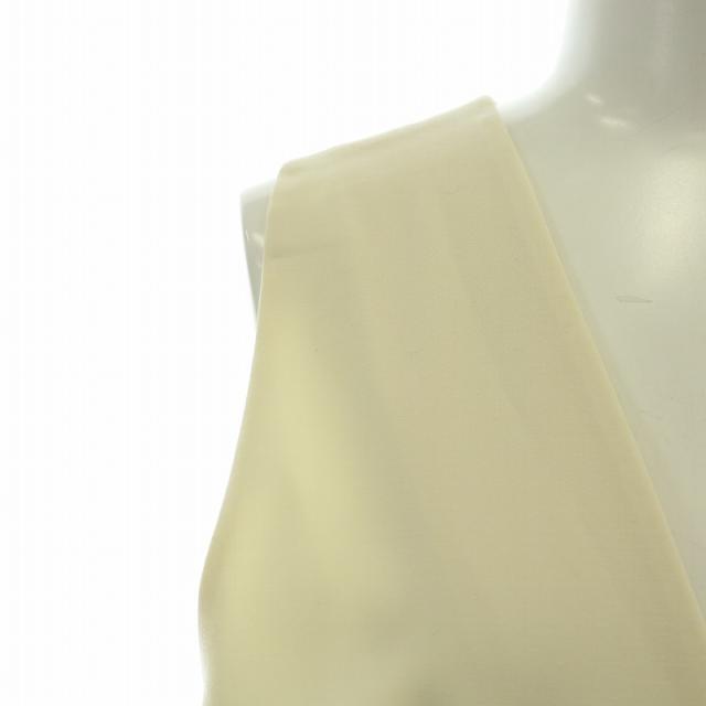 【中古】セオリーリュクス Aラインドレス ラップワンピース 巻き ミモレ ロング ノースリーブ Vネック アイボリー 中古】セオリーリュクス Aラインドレス ラップワンピース 巻き ミモレ
