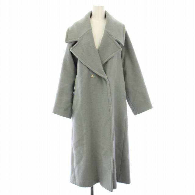 【中古】スタンブリー STUMBLY 22SS ロングコート アウター 38 水色 535-2252810 /TK レディース