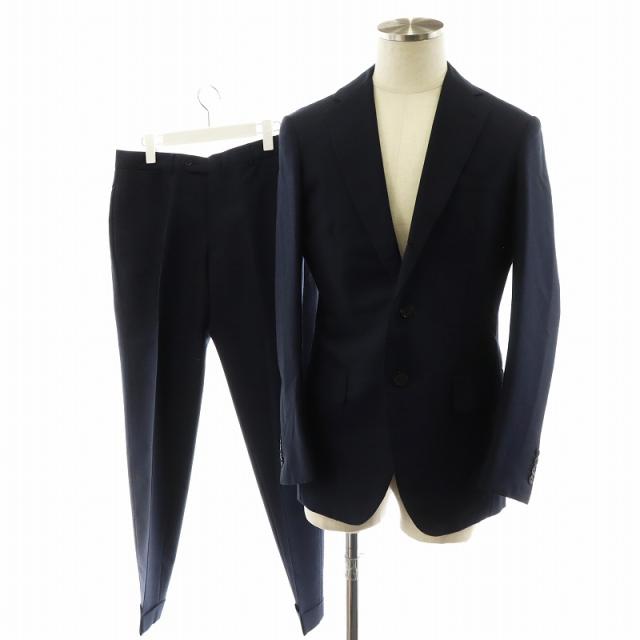 【中古】ジルサンダー JIL SANDER 17SS スーツ セットアップ テーラードジャケット シングル パンツ S 紺