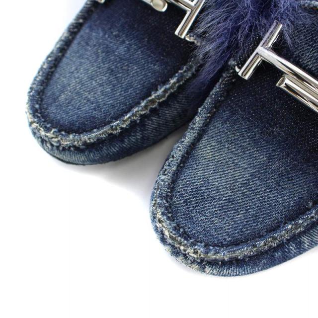 中古】トッズ TOD'S モカシン ドライビングシューズ フラット ダブルT