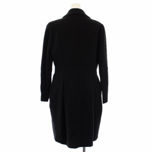 中古】ルネ Rene TISSUE ツイードコート アウター 38 黒 6343310 /TK