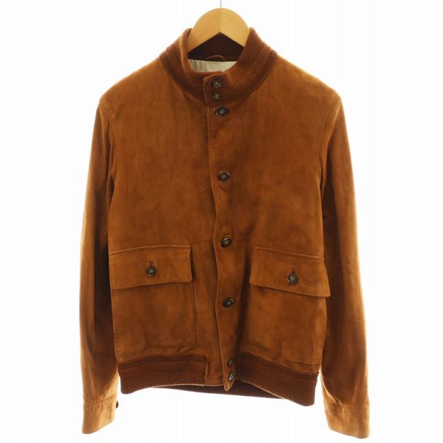 チンクアンタ CINQUANTA スエード レザージャケット ブラウン48
