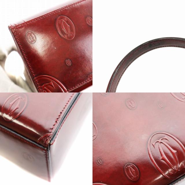 中古】カルティエ Cartier ハッピーバースデー ハンドバッグ レザー