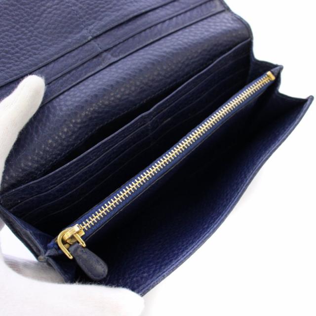 soプラダ長財布 ネイビー レザー Amazon | [Prada] [プラダ] メンズ長財布 レザー ネイビーブルー