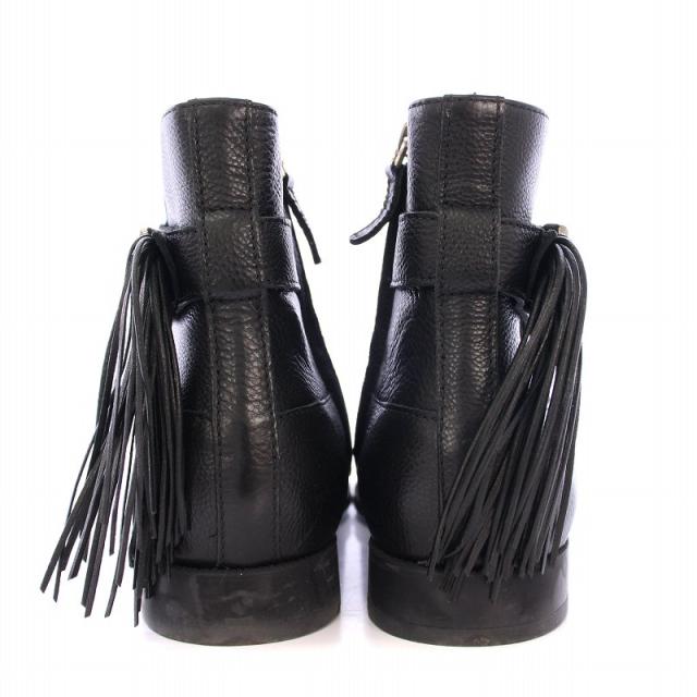 中古】トッズ TOD'S ショートブーツ ラウンドトゥ ローヒール