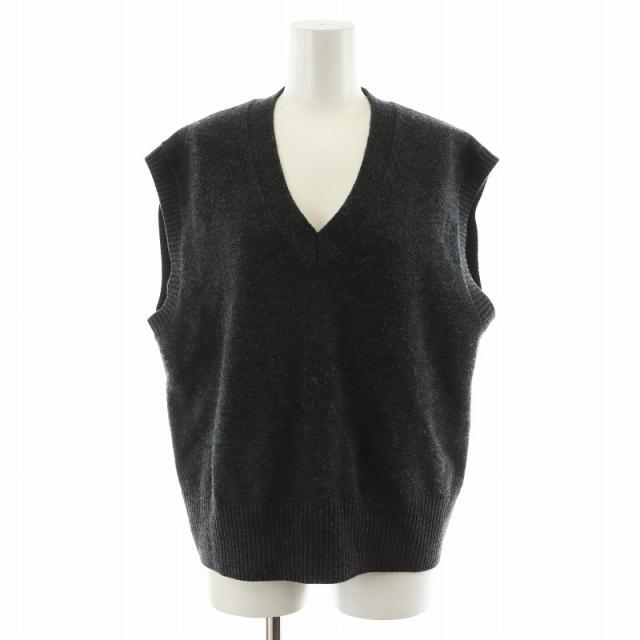 専用 MHL. ニットベスト ダークグレー サイズII マーガレットハウエル
