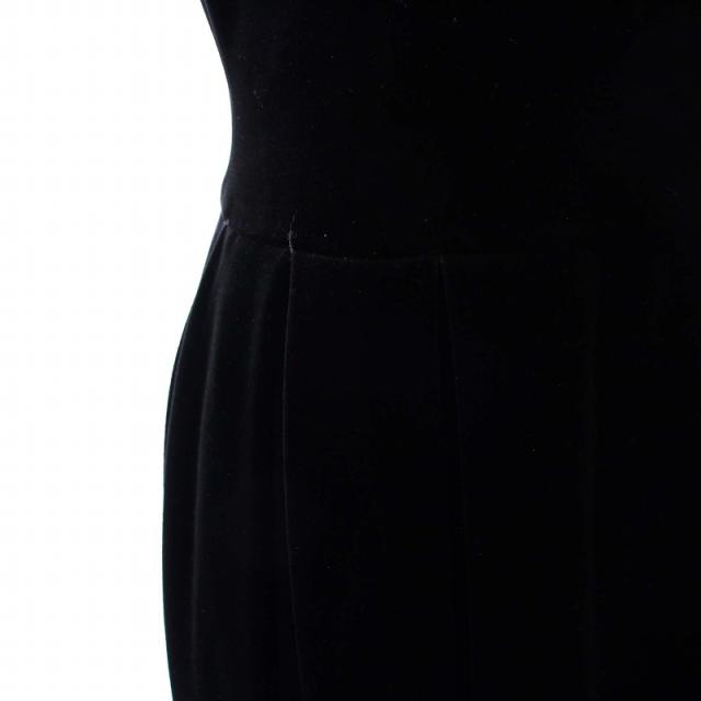 美品】ベロア ノワール フォクシー ノースリーブワンピース ベロア 38 黒 