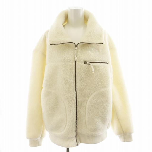 【中古】ザノースフェイス THE NORTH FACE ホワイトレーベル 24AW パピー フリースジャケット ロゴ S 白