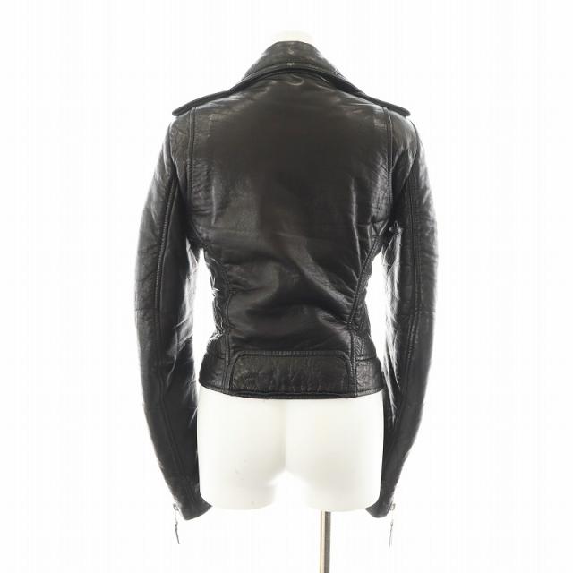 BALENCIAGA ライダース ジャケット 36 ブラック バレンシアガ BALENCIAGA(バレンシアガ) ペインテッドUSED加工ライダース