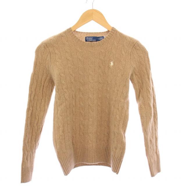 ポロラルフローレン M ニット セーター カシミヤ混 ケーブル編み