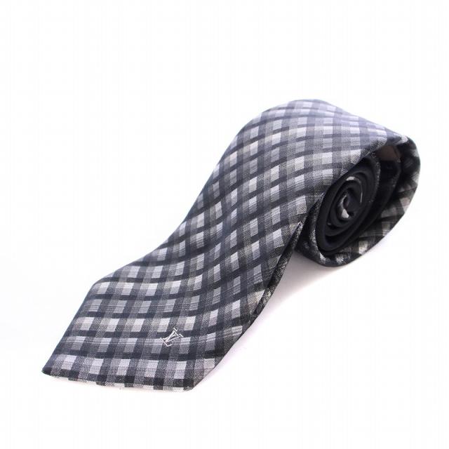 LOUIS VUITTON ルイヴィトン ネクタイ | サークルLVロゴ柄 シルク