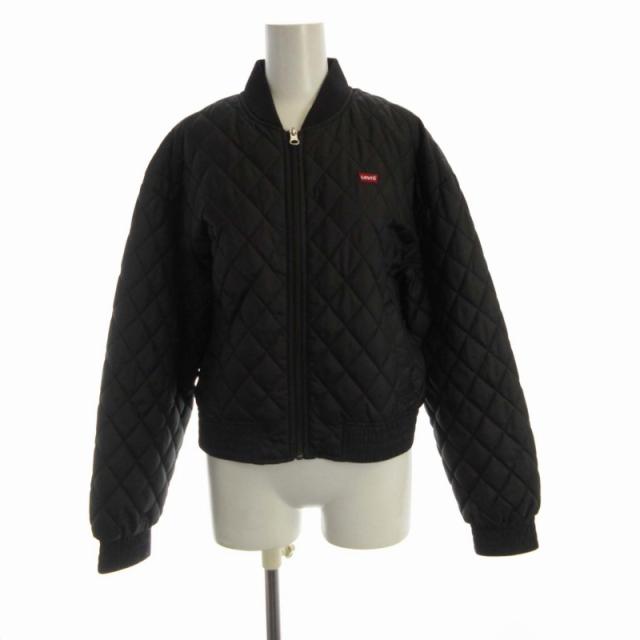 【中古】リーバイス Levi's キルティングジャケット ブルゾン ジャンパー ショート丈 XS 黒 ブラック /RO