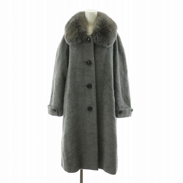 Leilian レリアン 現行 ファーコート アルパカ 混 9号 【公式通販】