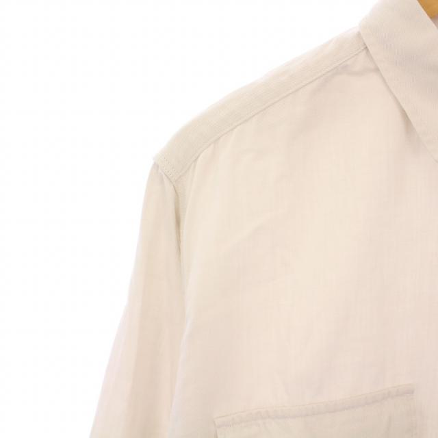 【中古】フォーティーファイブアールピーエム モンプチチノの908グランパシャツ カジュアル 長袖 無地 ライトグレー 中古】フォーティーファイブアールピーエム モンプチチノの908グランパ