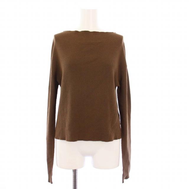 【中古】ドゥーズィエムクラス 24SS off shoulder プルオーバー ニット カットソー オフショルダー クロップド丈 長袖