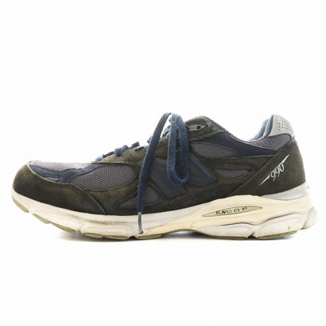 【中古】ニューバランス NEW BALANCE × キス ロニー ファイグ M990KI3 スニーカー シューズ US11 29.0cm 紺 ネイビー