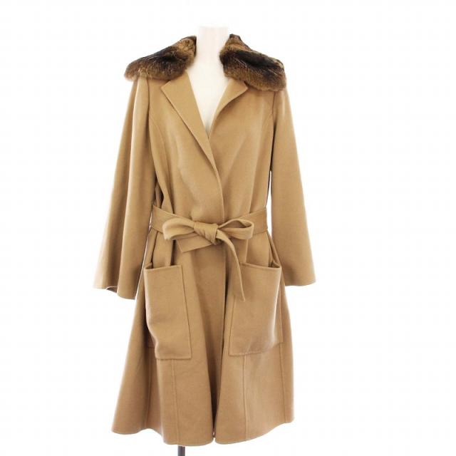 FOXEY カシミヤコート チンチラファー