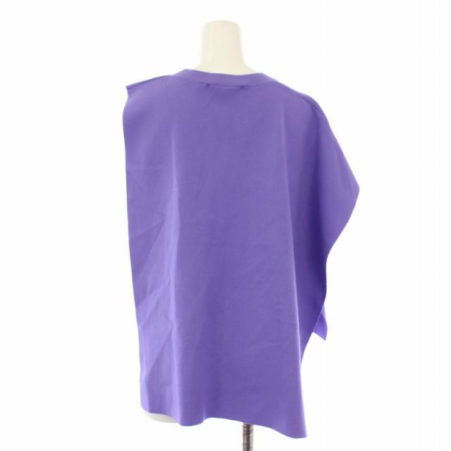 【中古】エンフォルド ENFOLD 25SS アテナケープベスト ATHENA CAPE VEST ニット 38 紫 300IS270-0861 /TK レディース_1