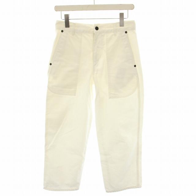 【中古】ザロウ THE ROW デニムパンツ ジーンズ ジップフライ 0 白 ホワイト AL430 /YT レディース