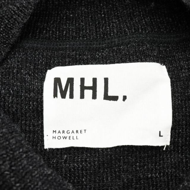 【中古】マーガレットハウエル MHL. 24AW DRY MERINO WOOL CREW KNIT ニット セーター 長袖 ウール L 黒 その他ニット・セーター