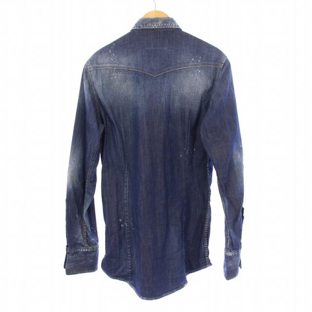 中古】ディースクエアード マルチワッペンデニムシャツ カジュアル