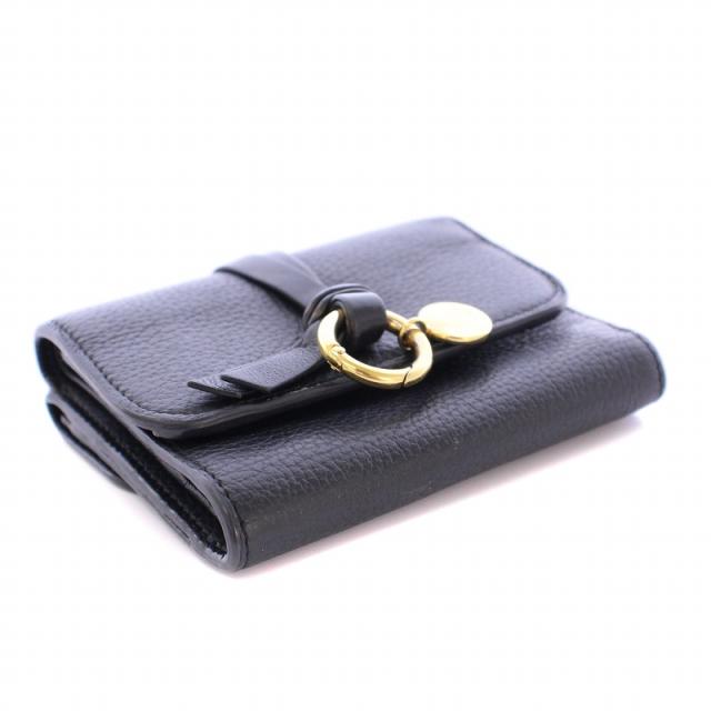 Chloe クロエ アルファベット 三つ折り財布 ロゴチャーム