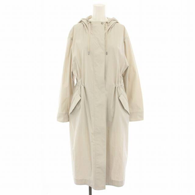 【中古】セオリーリュクス LUCCA LORENA スプリングコート ロング 38 ライトグレー 03-0109620-310-038 レディース